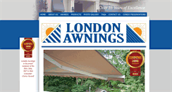 Desktop Screenshot of londonawnings.com